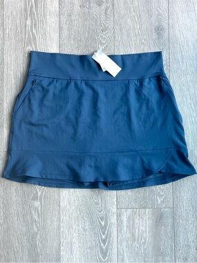 Adidas Golf Skort XL NWT Dark Teal Athletic Tennis Skirt Built-In Shorts